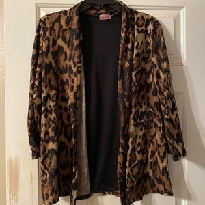 Leopard print cardigan